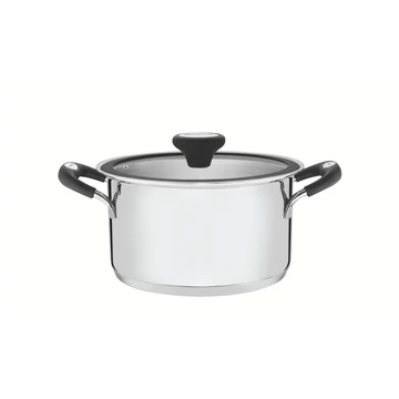 TRAMONTINA SOLAR SZILIKON MÉLY ROZSDAMENTES, INDUKCIÓS ACÉL LÁBAS HÁROMRÉTEGŰ ALJJAL, 24 CM 6,1 L