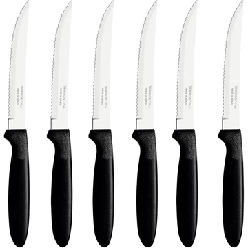 TRAMONTINA IPANEMA Steak kés, 6 részes - black