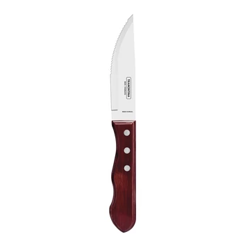 TRAMONTINA JUMBO STEAK KÉS ROZSDAMENTES ACÉL PENGÉVEL ÉS PIROS POLYWOOD NYÉLLEL, 12,7 CM