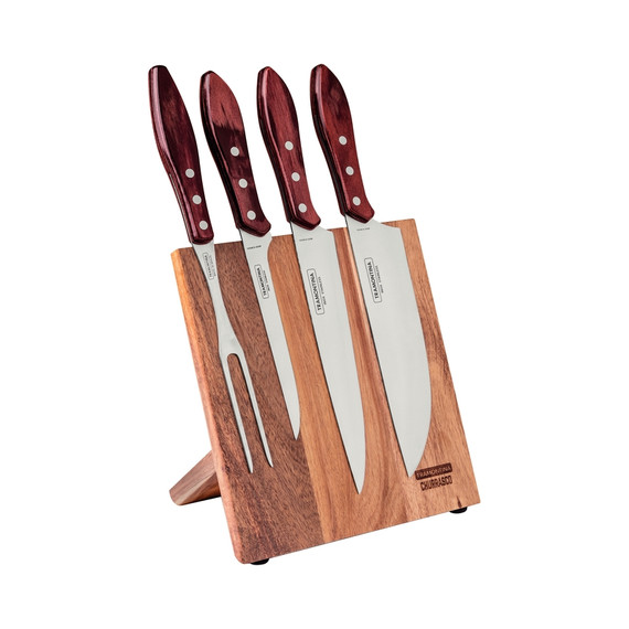 TRAMONTINA CHURRASCO POLYWOOD KÉSKÉSZLET MÁGNESES TARTÓBAN 5 DB