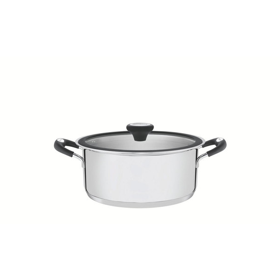 TRAMONTINA SOLAR SILIOCONE, INDUKCIÓS, SEKÉLY ROZSDAMENTES ACÉL LÁBAS HÁROMRÉTEGŰ ALJJAL, 20 CM 2,9 L