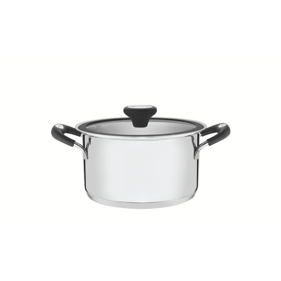 TRAMONTINA SOLAR SILICONE MÉLY ROZSDAMENTES, INDUKCIÓS ACÉL LÁBAS HÁROMRÉTEGŰ ALJJAL, 20 CM 3,6 L