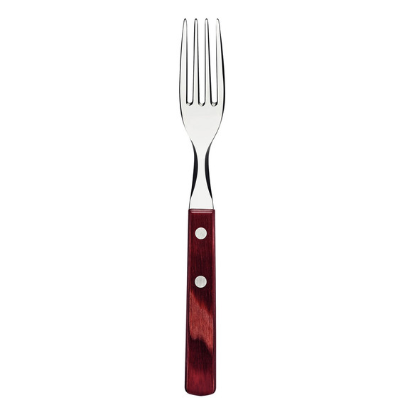 TRAMONTINA STEAK VILLA ROZSDAMENTES ACÉL PENGÉKKEL ÉS KEZELT PIROS POLYWOOD NYÉLLEL 19,5 CM