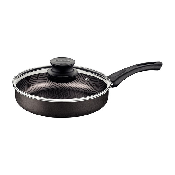 TRAMONTINA PARIS ALUMÍNIUM SERPENYŐ BELSŐ ÉS KÜLSŐ STARFLON MAX TAPADÁSMENTES BEVONATTAL ÉS ÜVEGFEDŐVEL, 24 CM 2,0 L