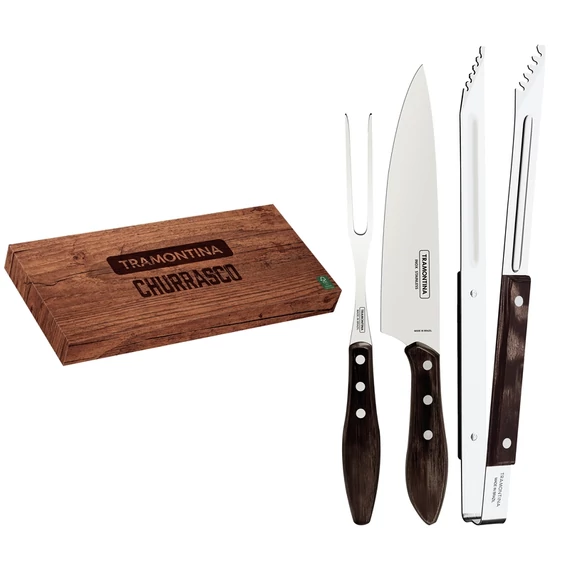 TRAMONTINA CHURRASCO BBQ TARTOZÉK KÉSZLET 3DB