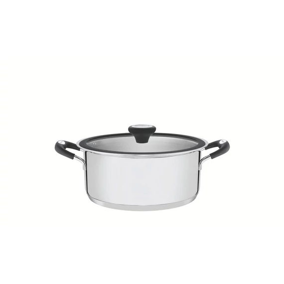 TRAMONTINA SOLAR SILIOCONE, INDUKCIÓS, SEKÉLY ROZSDAMENTES ACÉL LÁBAS HÁROMRÉTEGŰ ALJJAL, 20 CM 2,9 L