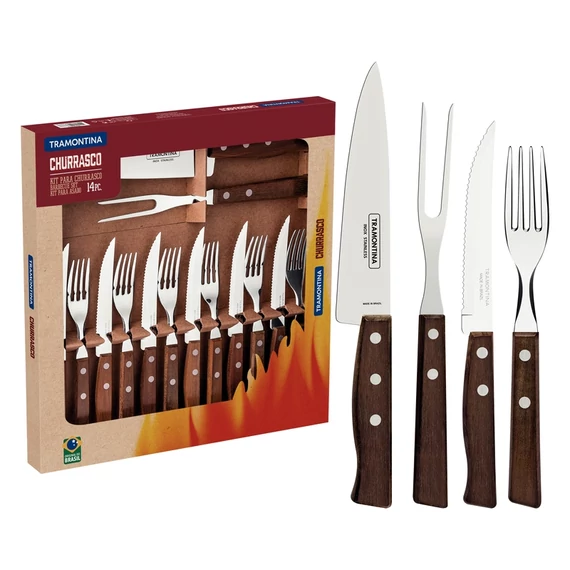 TRAMONTINA TRADICIONAL Grill evőeszközkészlet, 14 részes