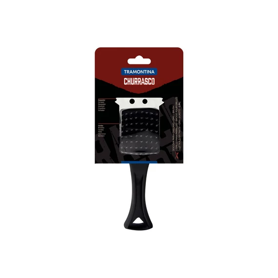 TRAMONTINA CHURRASCO GRILLKEFE ROZSDAMENTES ACÉL SÖRTÉKKEL ÉS FEKETE POLIPROPILÉN NYÉLLEL, 21,6 CM