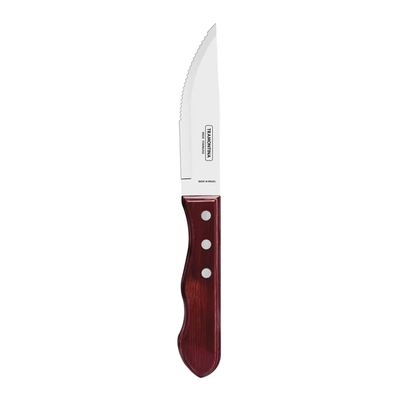 TRAMONTINA JUMBO STEAK KÉS ROZSDAMENTES ACÉL PENGÉVEL ÉS PIROS POLYWOOD NYÉLLEL, 12,7 CM