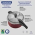 Kép 5/6 - TRAMONTINA VANCOUVER EFFECT ALUMÍNIUM KUKTA BELSŐ ÉS KÜLSŐ STARFLON MAX RED TAPADÁSMENTES BEVONATTAL, 24 CM, 6 L