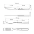 Kép 4/4 - TRAMONTINA DYNAMIC 15 DARABOS GRILLSÜTŐ KÉSZLET ROZSDAMENTES ACÉL PENGÉKKEL ÉS NATÚR FA NYÉLLEL