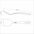 Kép 4/4 - TRAMONTINA ABILITY BLACK Nylon egyenes spatula