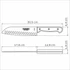 Kép 4/5 - Tramontina 7"-es Santoku kés rozsdamentes acél pengével és kezelt piros polywood nyéllel