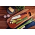Kép 2/5 - Tramontina 7"-es Santoku kés rozsdamentes acél pengével és kezelt piros polywood nyéllel